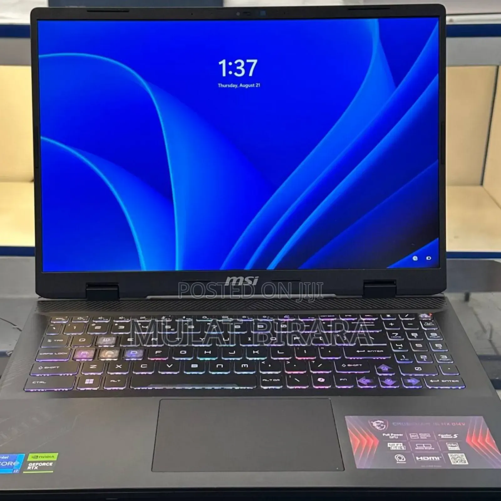 New Laptop MSI Crosshair 17 B12U 16GB Intel Core I7 SSD 1T