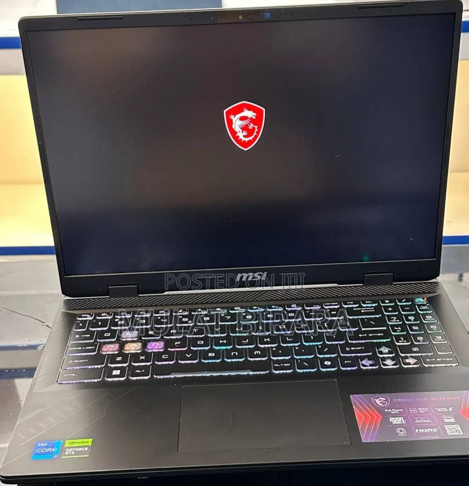 New Laptop MSI Crosshair 17 B12U 16GB Intel Core I7 SSD 1T