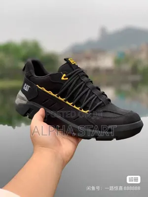 Photo - Cat Hiking Water Proof Master Quality Smooth Flat Lather Shoes For