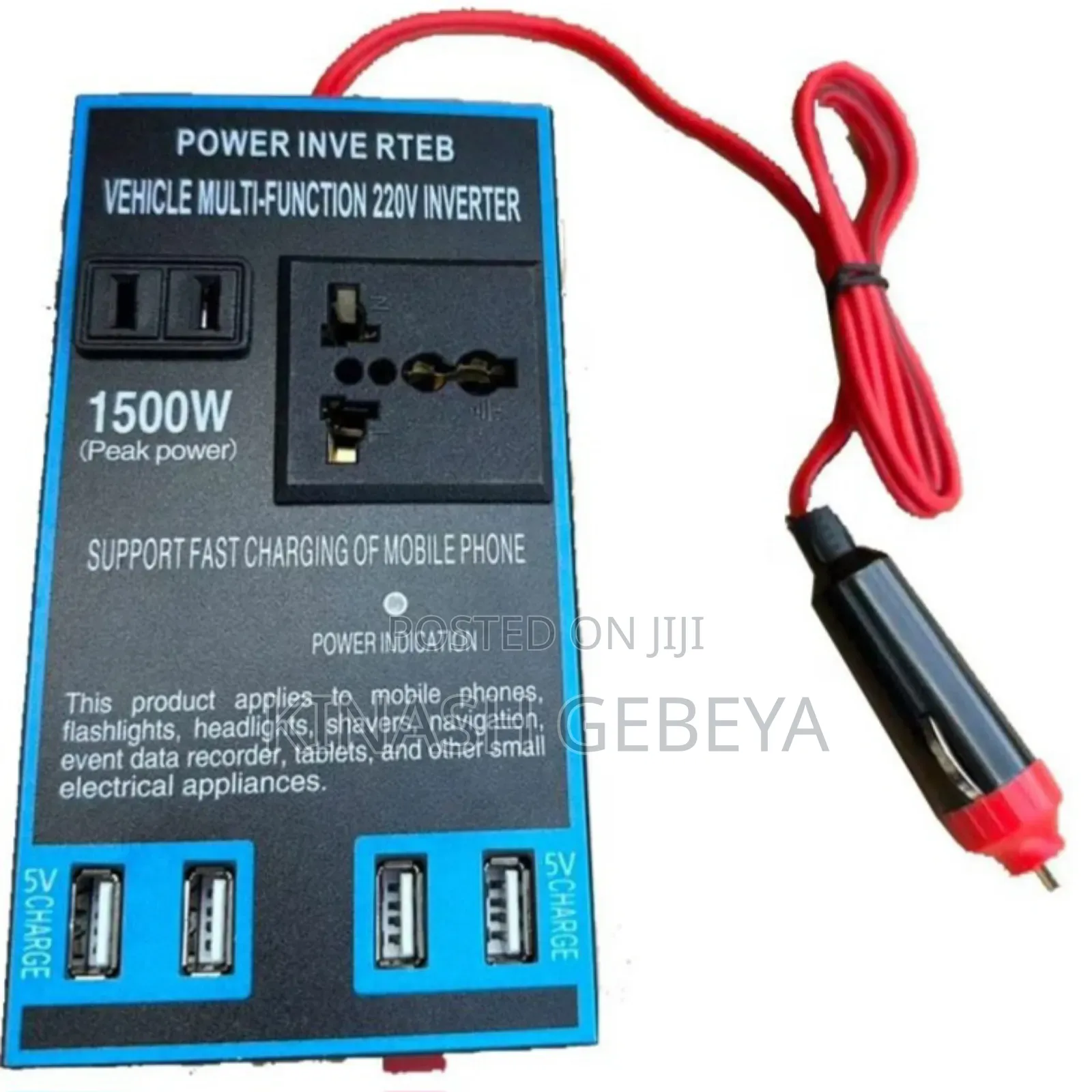 Multifunctional Vehicle Power Inverter(1500watt)