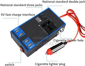 Multifunctional Vehicle Power Inverter(1500watt)