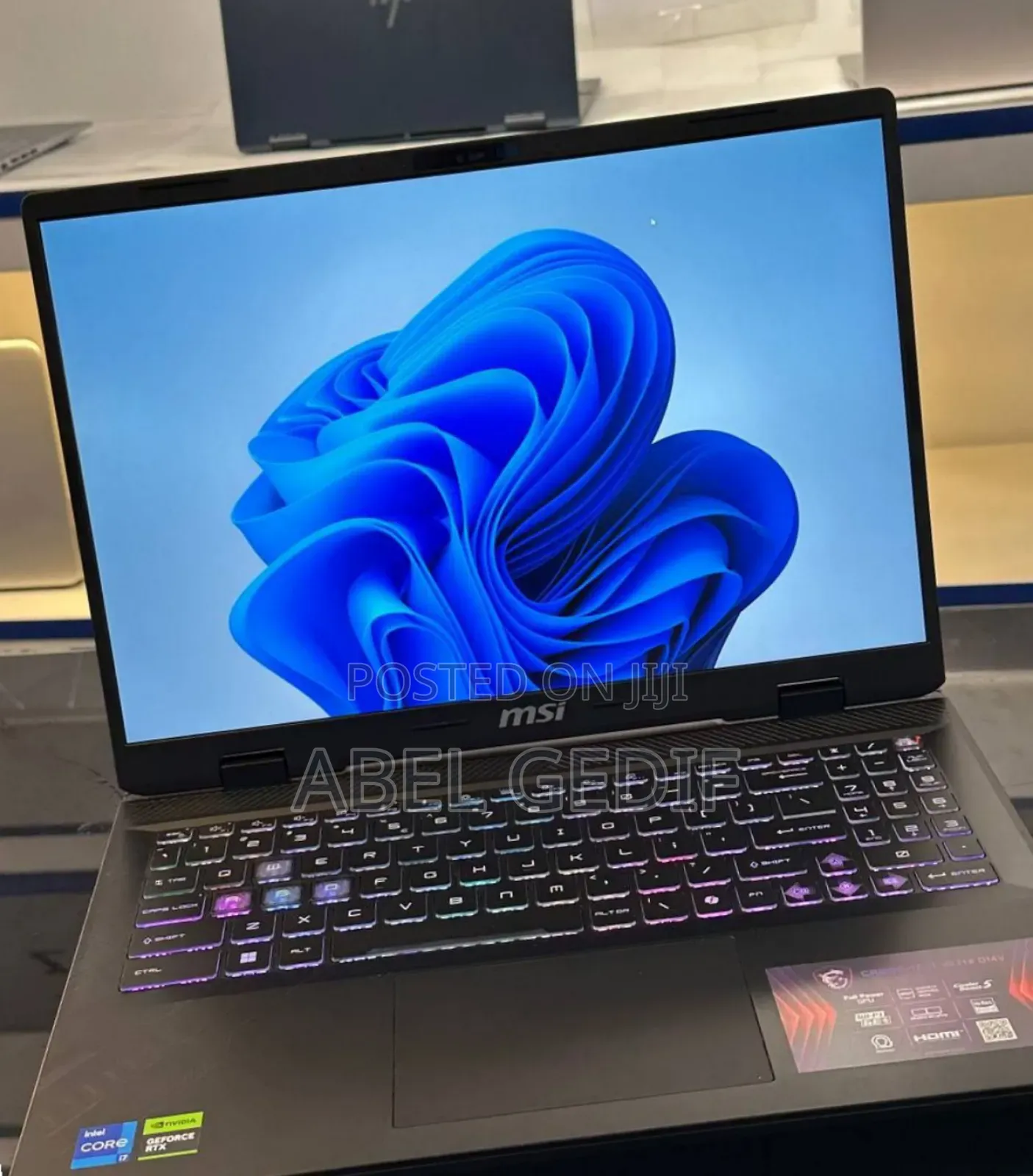 New Laptop MSI Crosshair 15 16GB Intel Core I7 SSD 1T