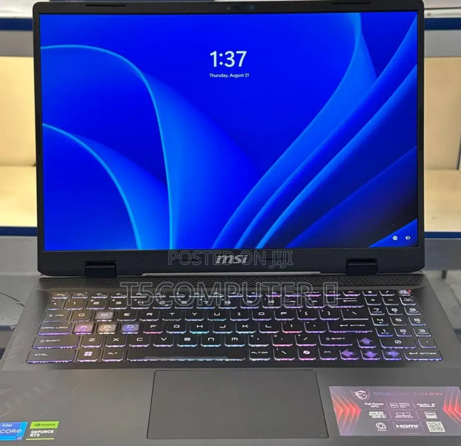 New Laptop MSI Crosshair 17 16GB Intel Core I7 SSD 1T