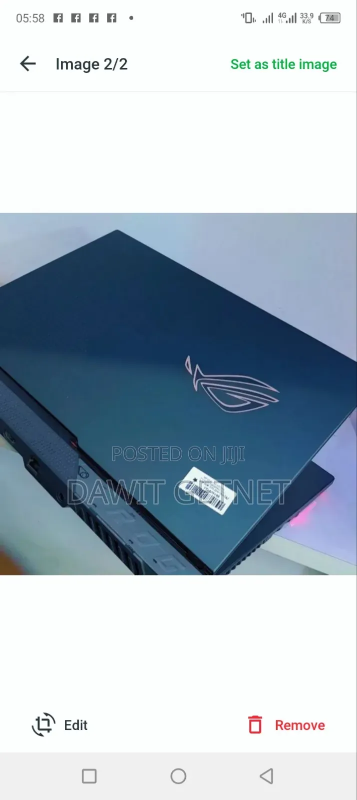 New Laptop Asus ROG Strix G15 16GB AMD Ryzen 9 SSD 1T