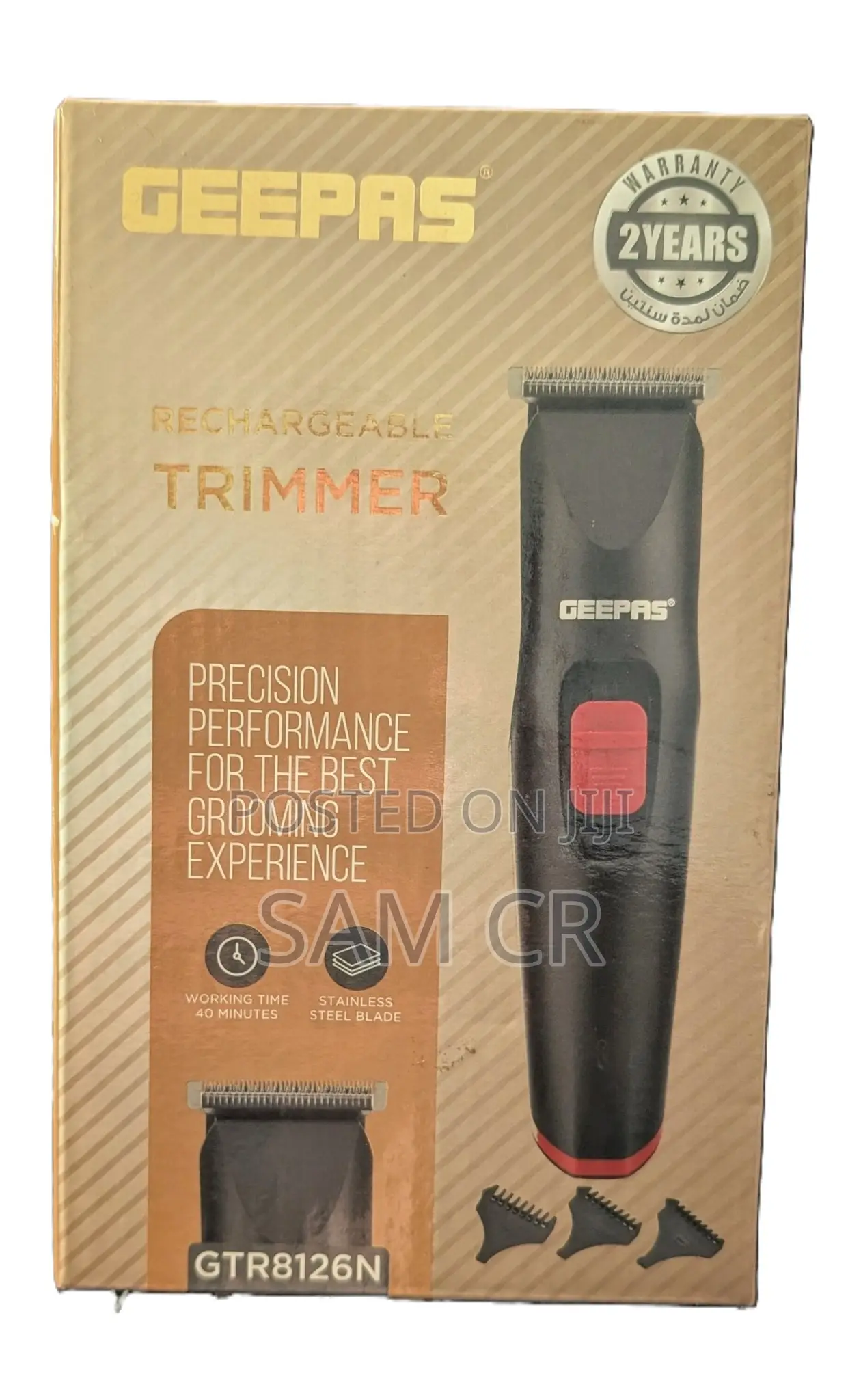 Geepas Cordless Rechargeable Hair Trimmer