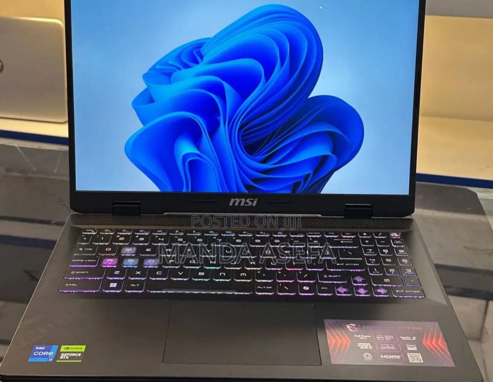 New Laptop MSI 16GB Intel Core I7 SSD 1T