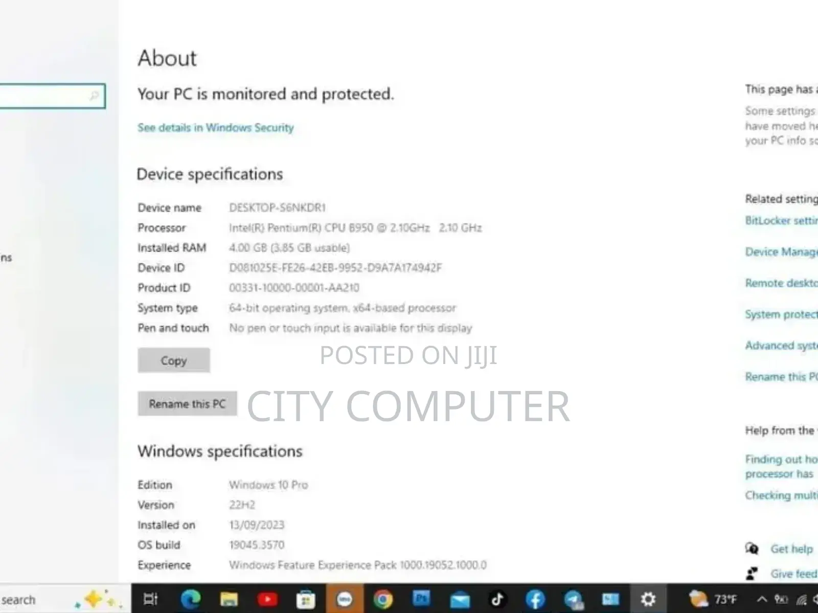 Laptop Lenovo G580 4GB Intel Core I5 HDD 500GB