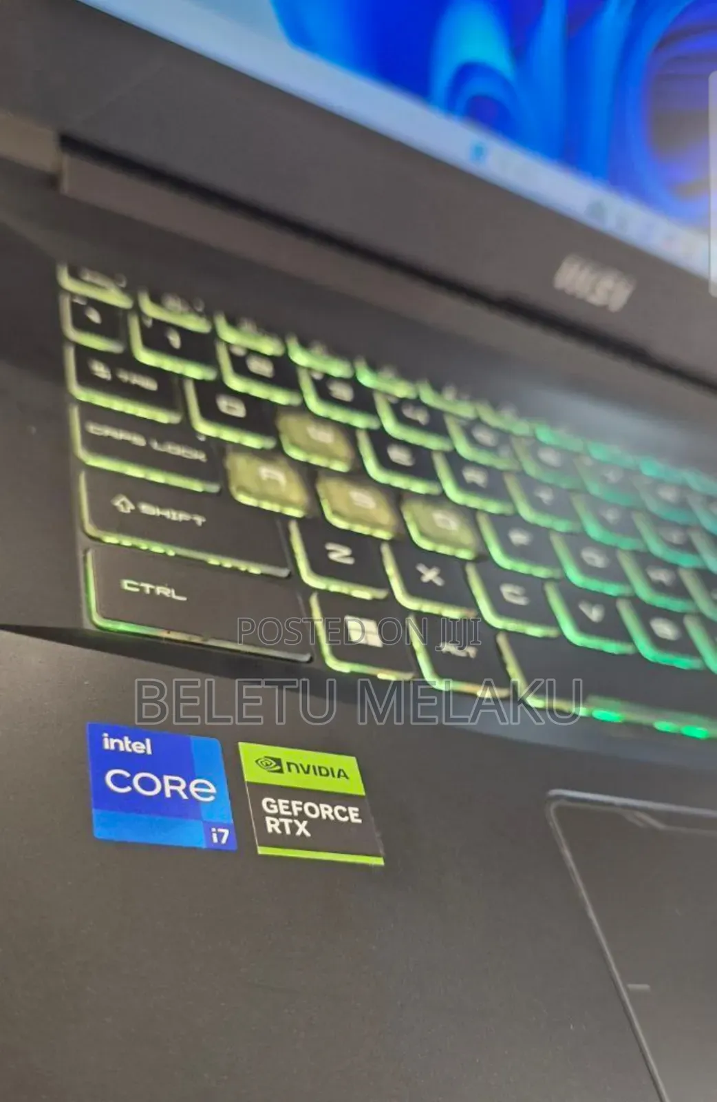 New Laptop MSI GF63 16GB Intel Core I7 SSD 1T