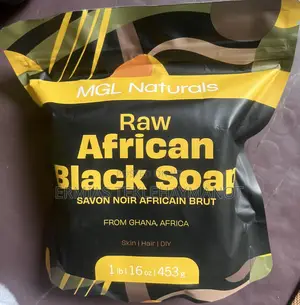 Photo - African Black Soap for Skin, Hair Care