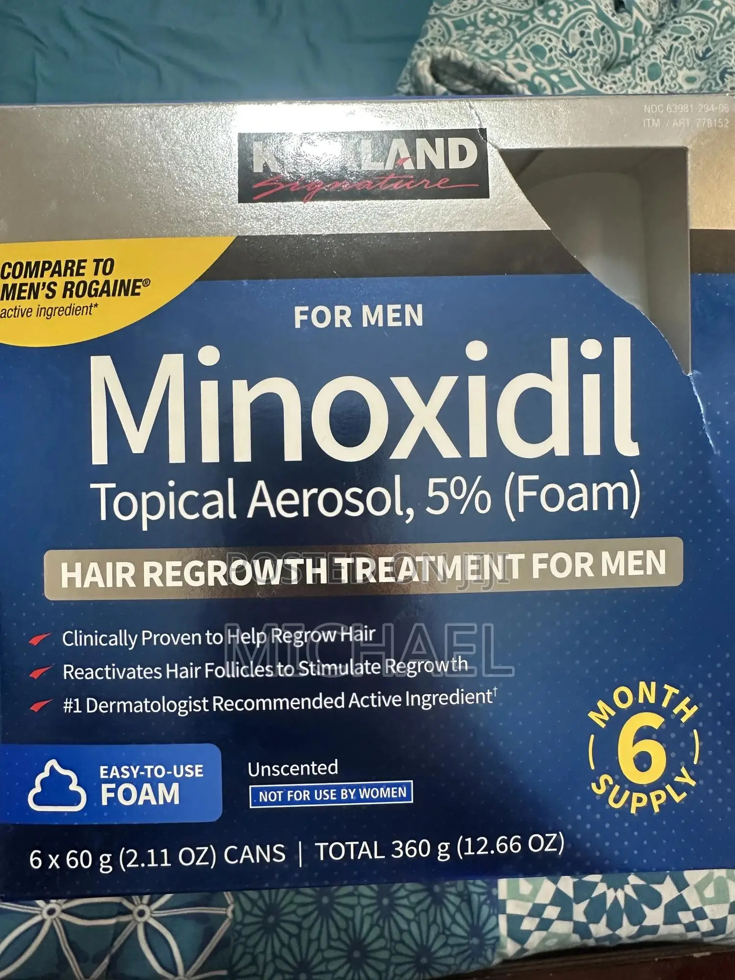 Kirkland Minoxidil Foam for Men Clearance Sale Only 4 Piece Left