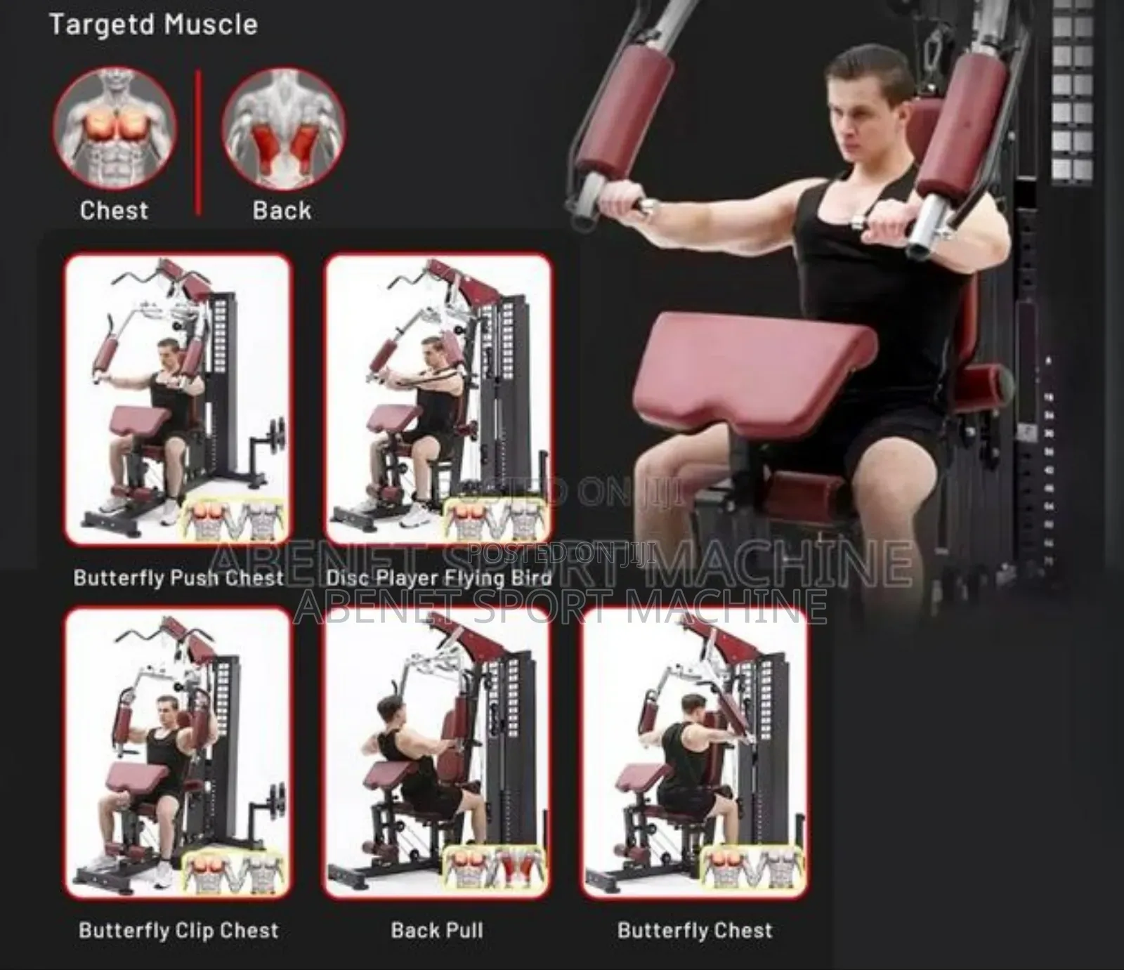 Sparnod Multiple Function 2 Station Home Gym