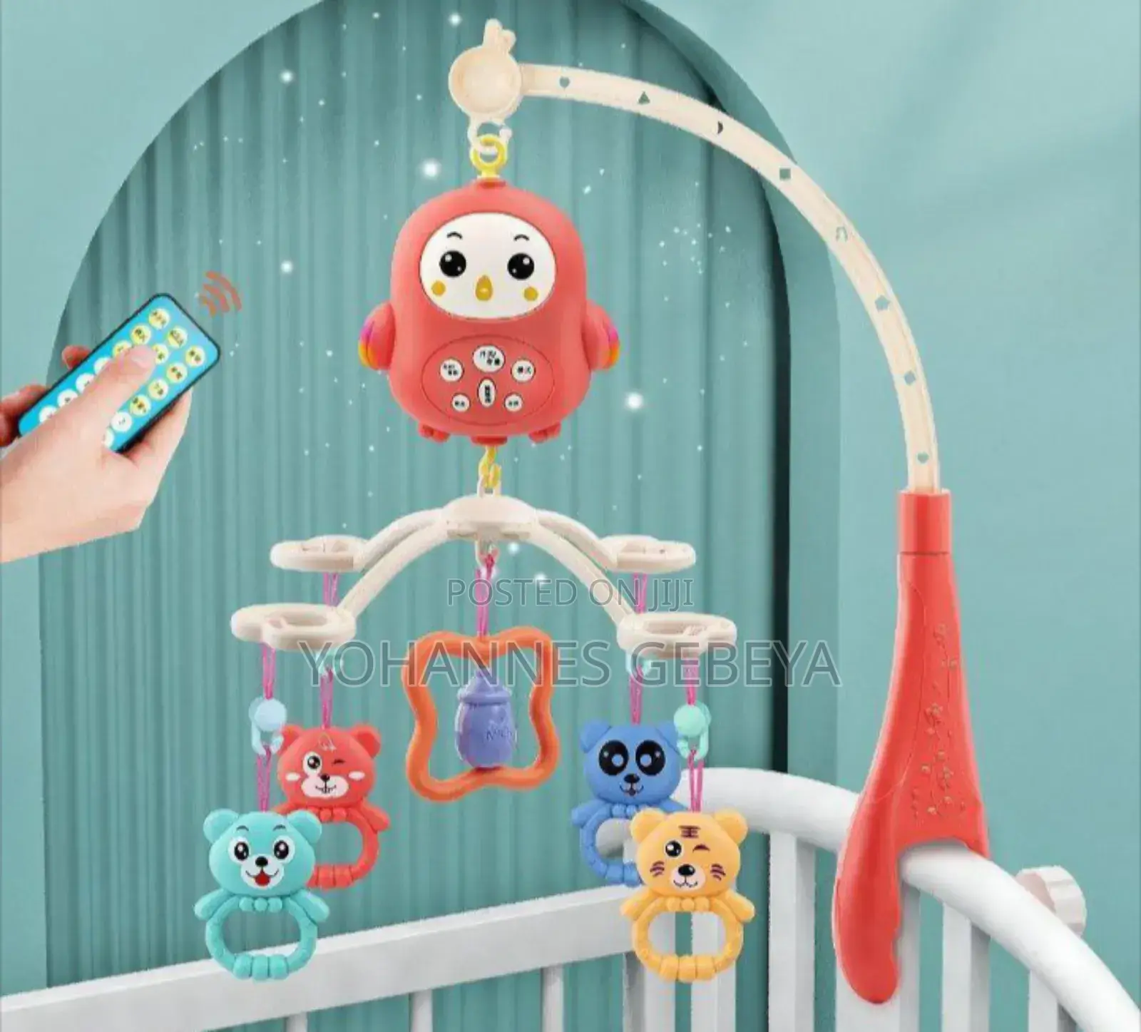 Baby Bed Bell With Detachable Toys