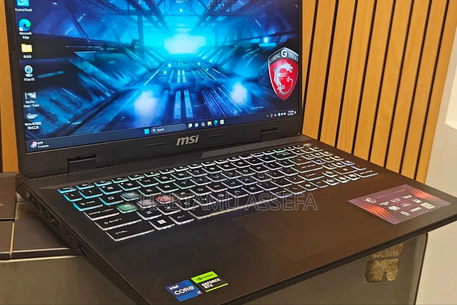New Laptop MSI Crosshair 15 B12U 16GB Intel Core I7 SSD 1T