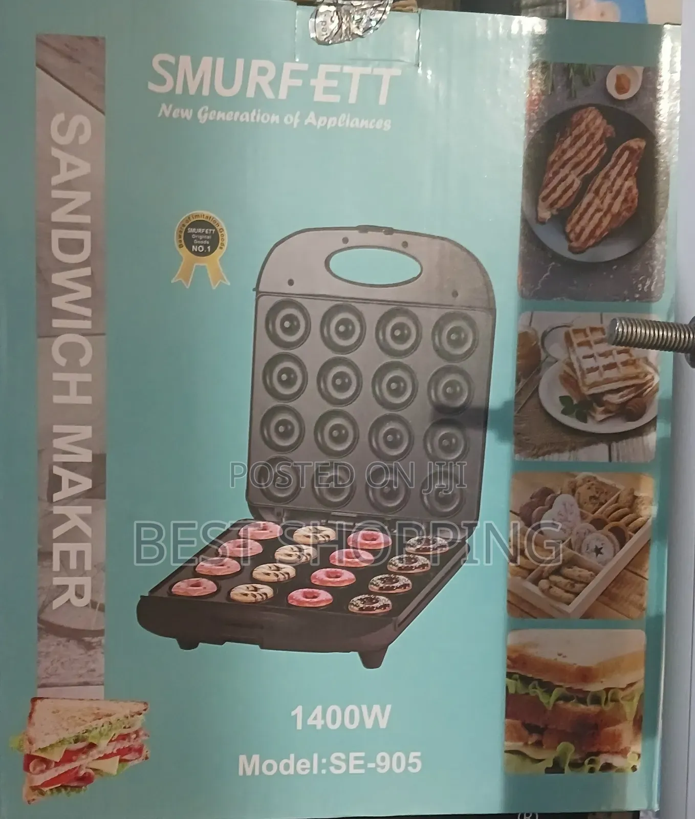 Smurfett 16 Pc Mini Donuts Maker
Sandwich Maker