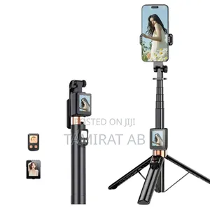 Photo - Cl07 Real Time Projection Screen Selfie Stick, Tripod With Remote