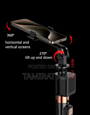 Cl07 Real Time Projection Screen Selfie Stick, Tripod With Remote