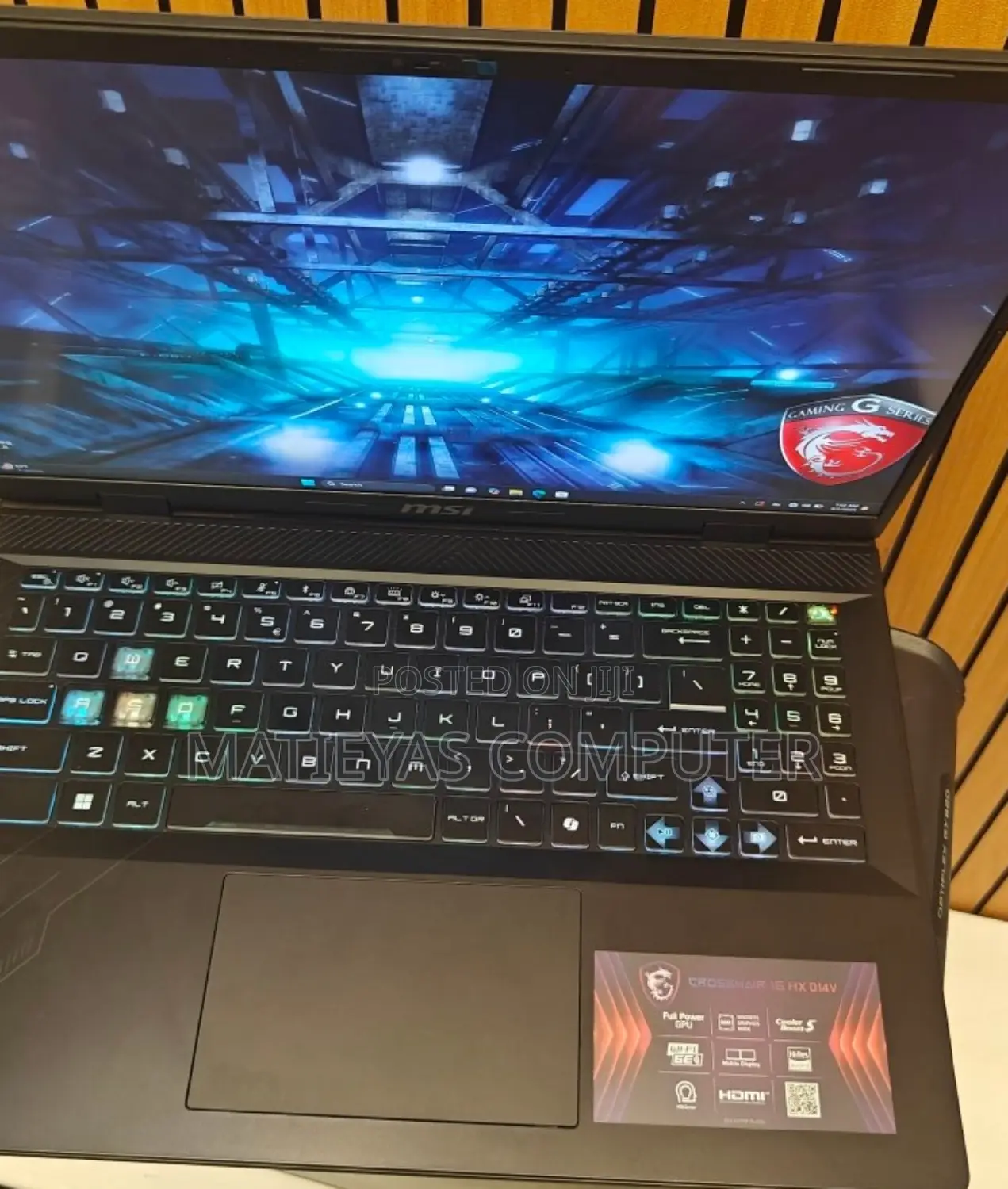 New Laptop MSI 16GB Intel Core I7 SSD 1T