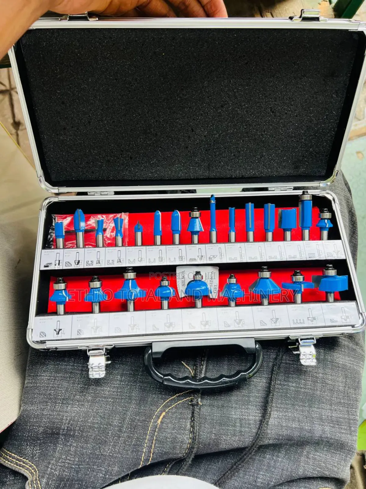 Original Tungsten Router Bits 24 PCS ሮተር ቢት ባለ 24 (8mm)