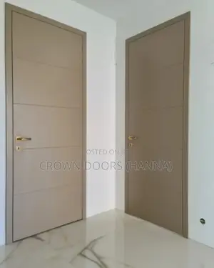 Crown Engineered Doors Made of Lime Stone, Wooden Fiber Composites