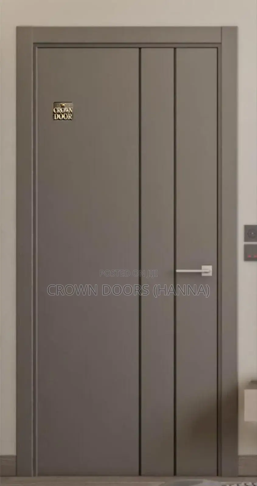 Crown Engineered Doors Made of Lime Stone, Wooden Fiber Composites