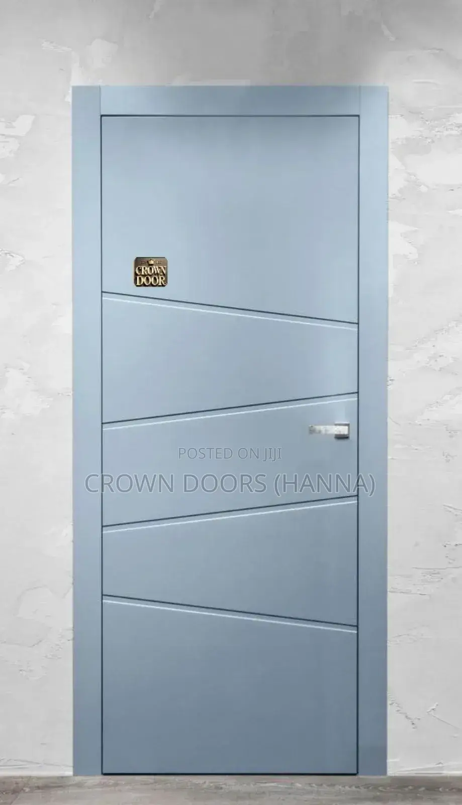 Crown Engineered Doors Made of Lime Stone, Wooden Fiber Composites