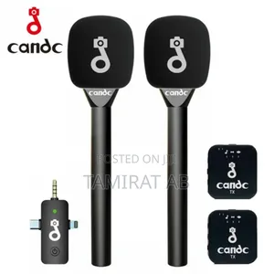 Photo - Candc Dual Mic Wireless Interview Microphone 2transmitters + 1receiver