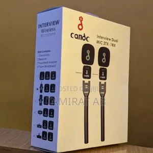 Candc Dual Mic Wireless Interview Microphone 2transmitters + 1receiver