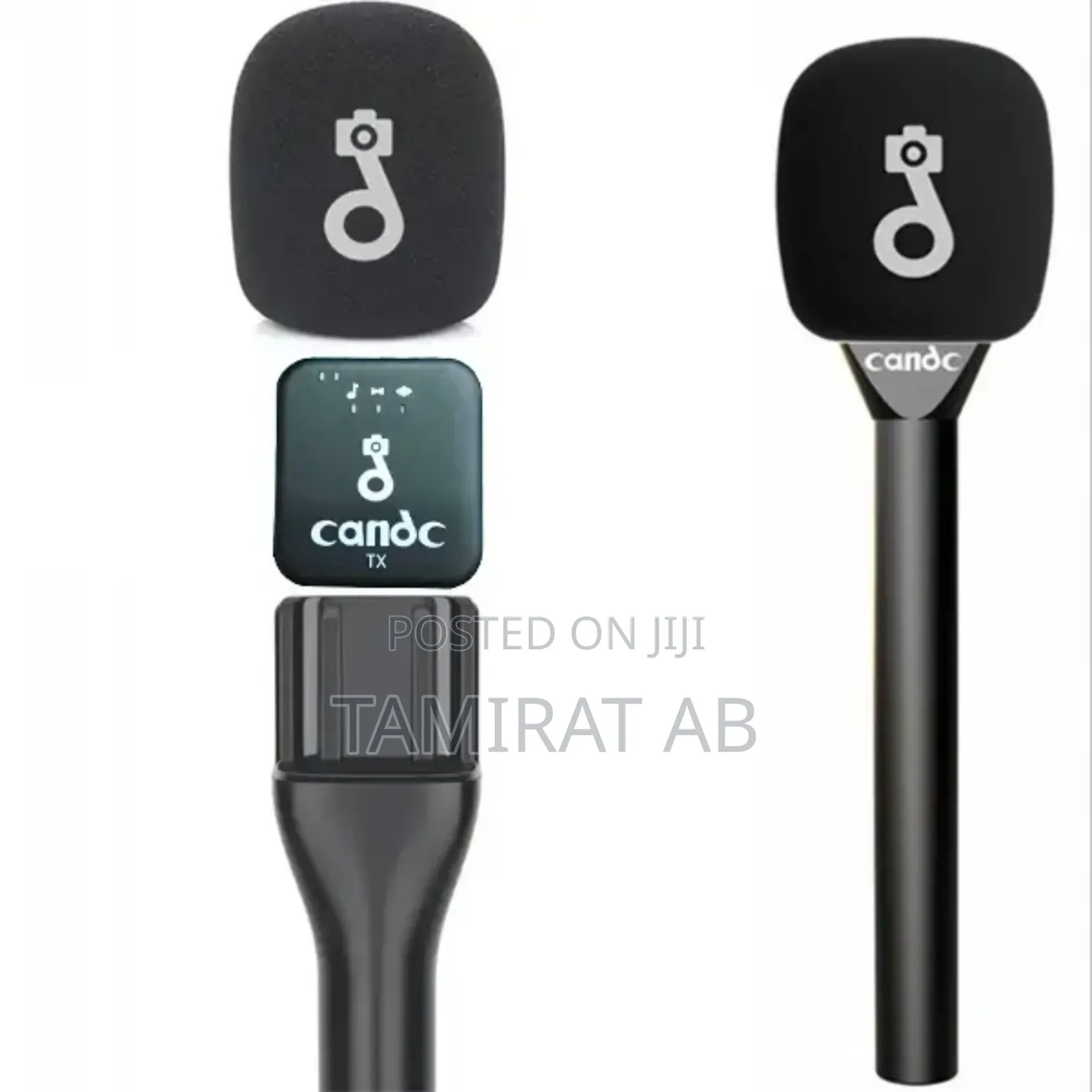 Candc Dual Mic Wireless Interview Microphone 2transmitters + 1receiver