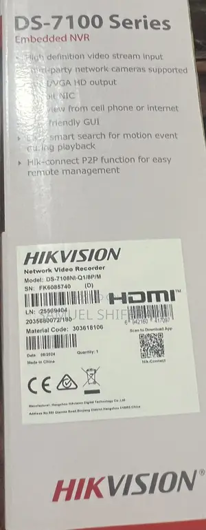 Hikvision NVR 8ch