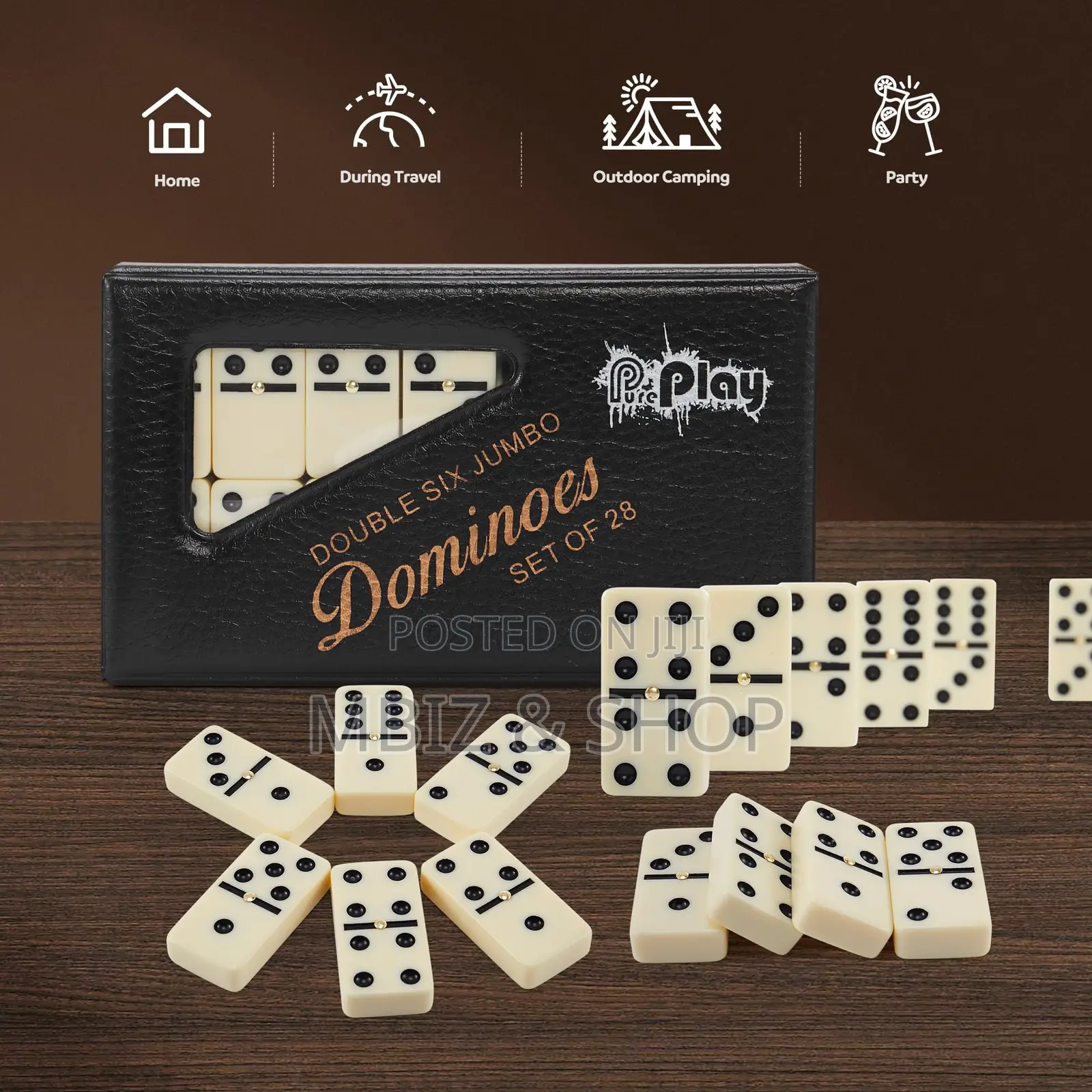 Dominoes Set 28 PCS (Ivory)