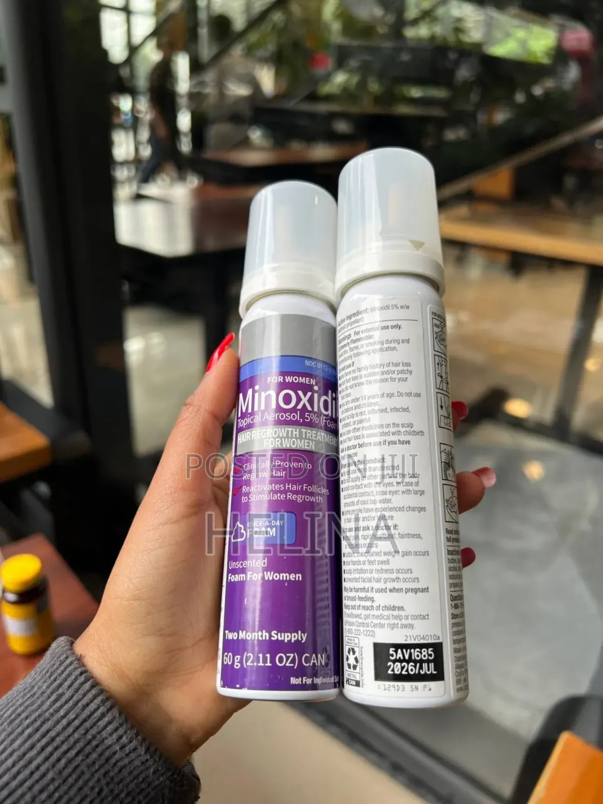 Kirkland Foam Minoxidil for Women Only Direct From Usa 2 Month Supply