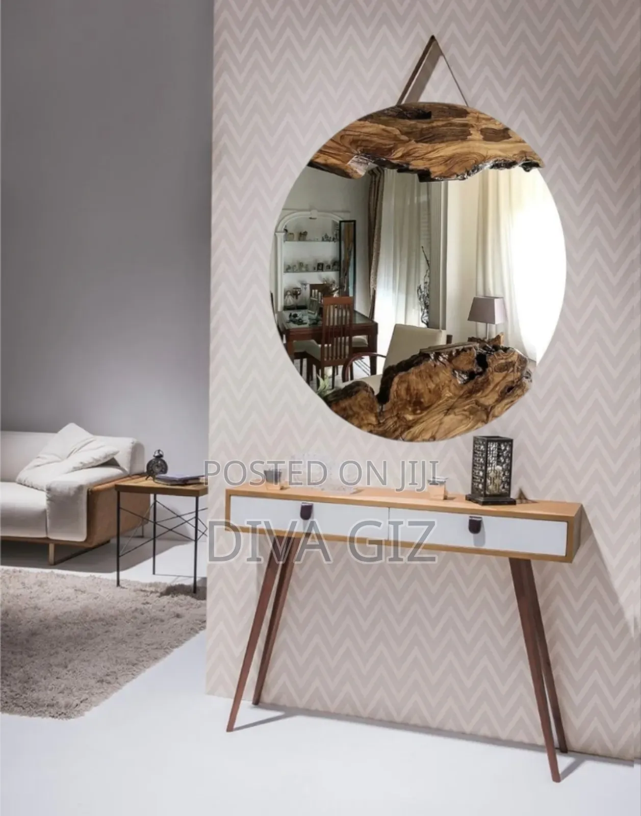 Console Table. With Mirror