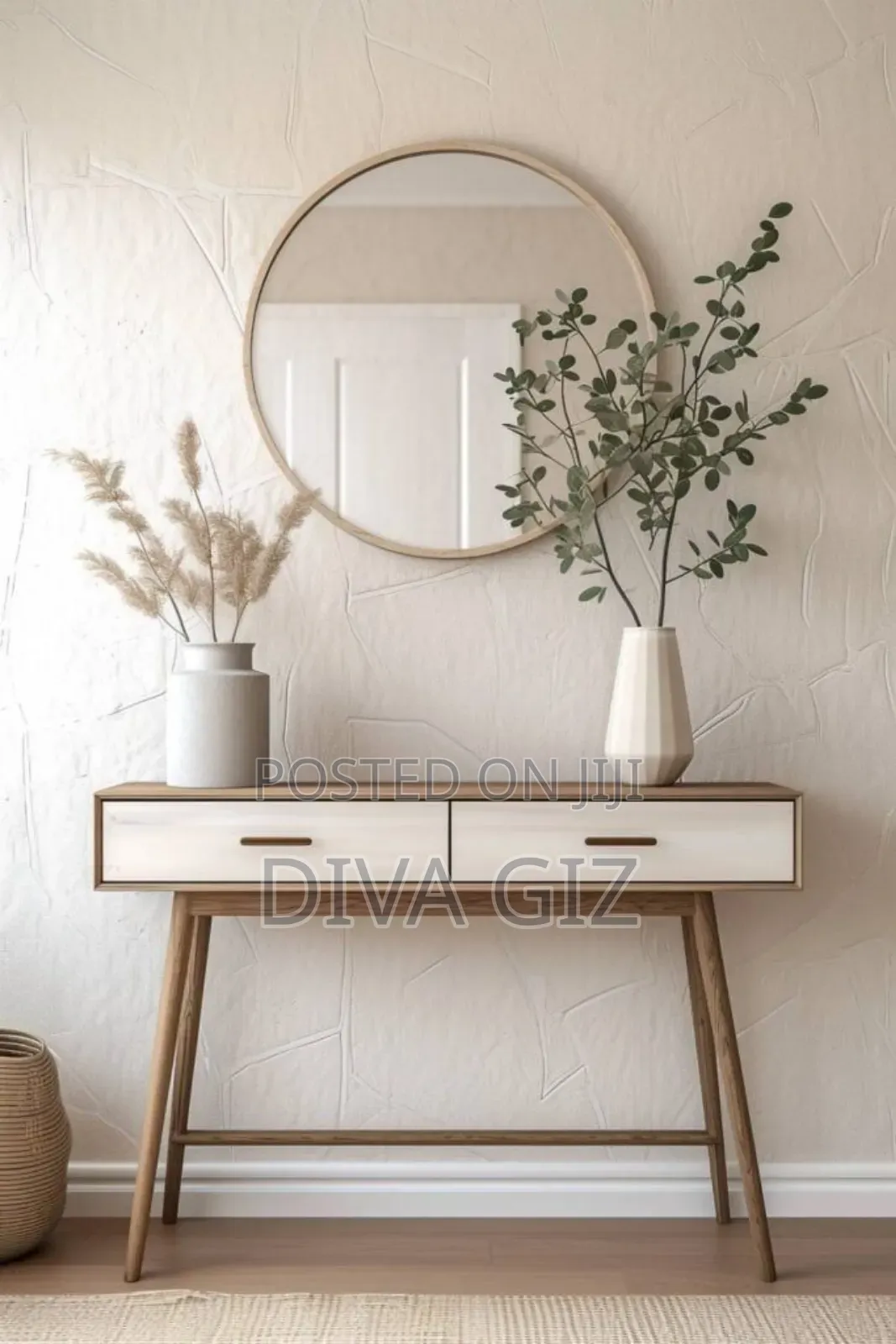 Console Table. With Mirror