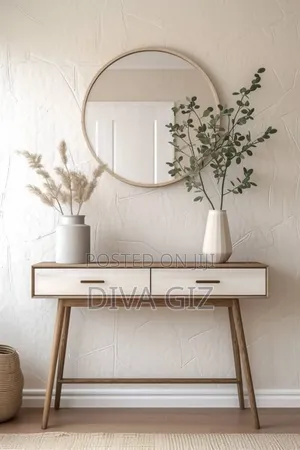 Console Table. With Mirror