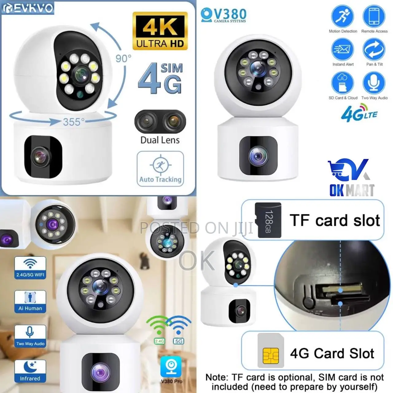 Sim Card Dual Lens Camera 