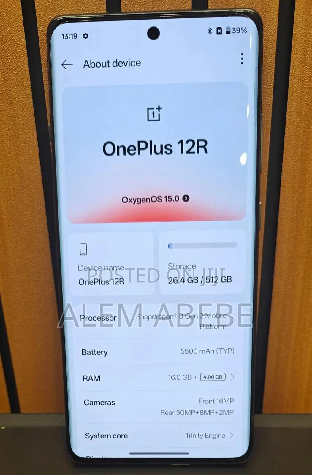 New OnePlus 12R 256 GB Black