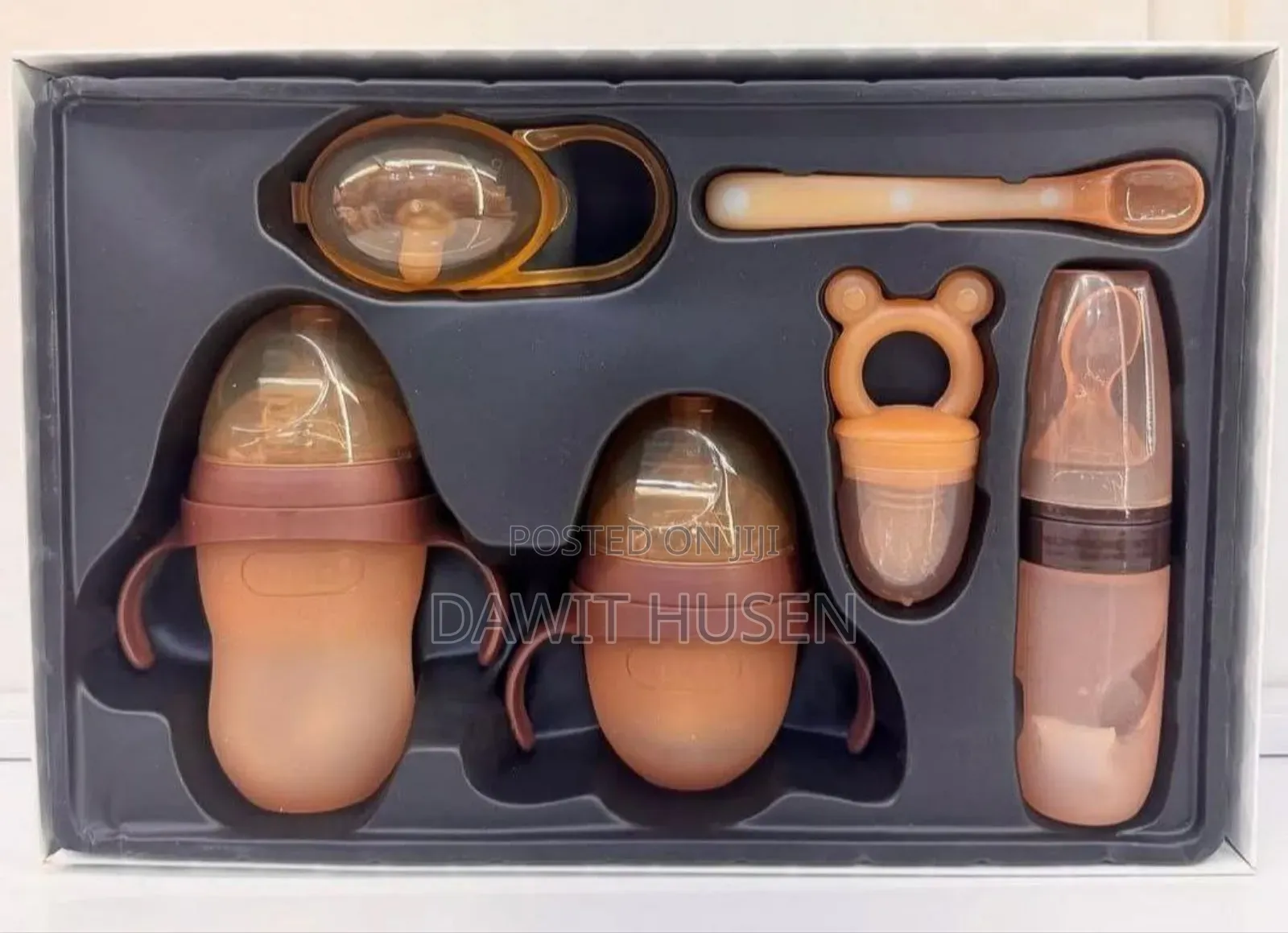 6 Pieces Bpa Free Silicone Baby Bottles Sets