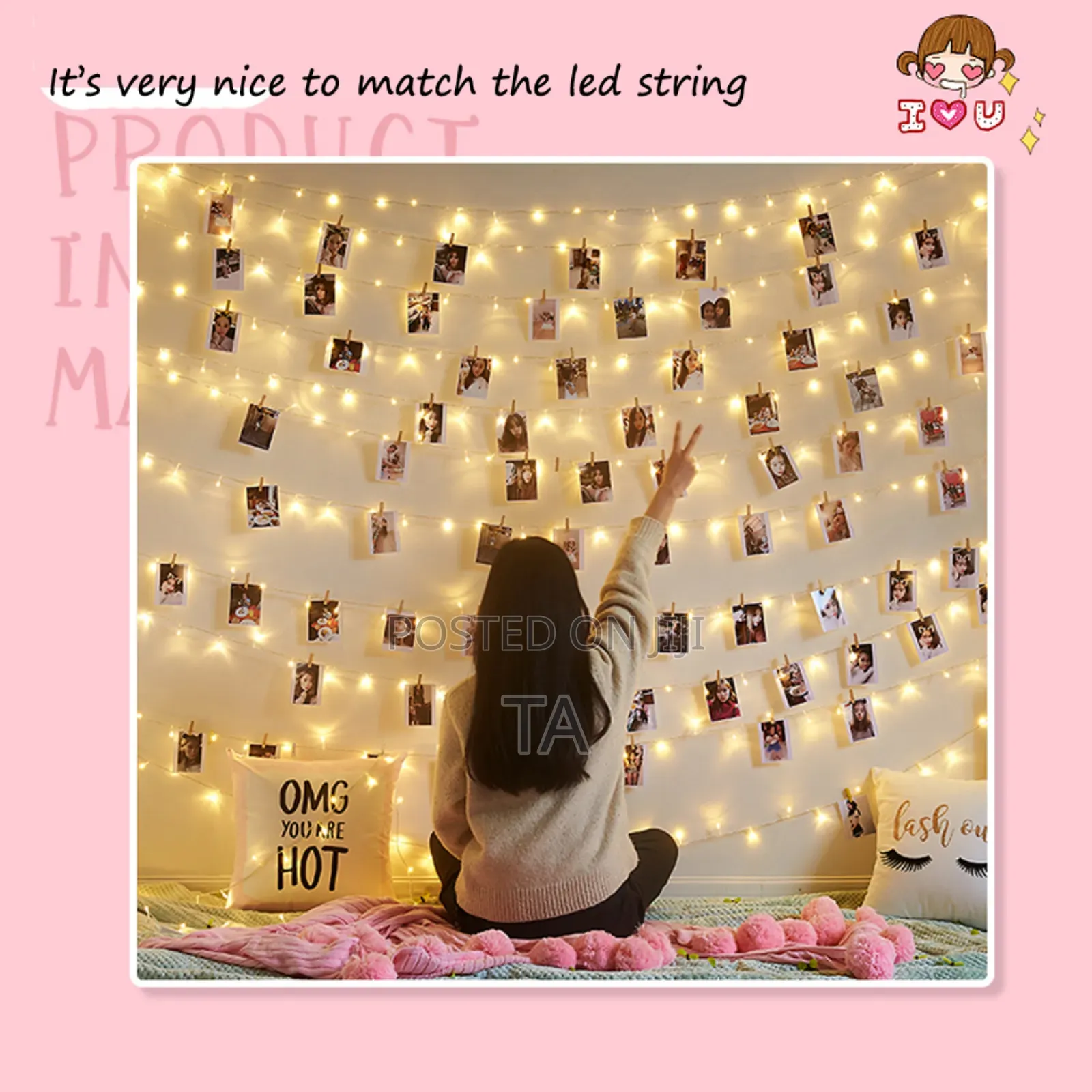 Decor Led String Light 10m Photo Clip Usb Led Fairy Lights