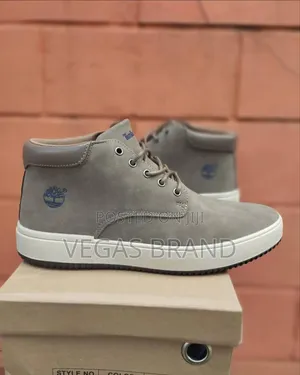 Photo - Timberland Boots High Top Gray Master Quality Shoes