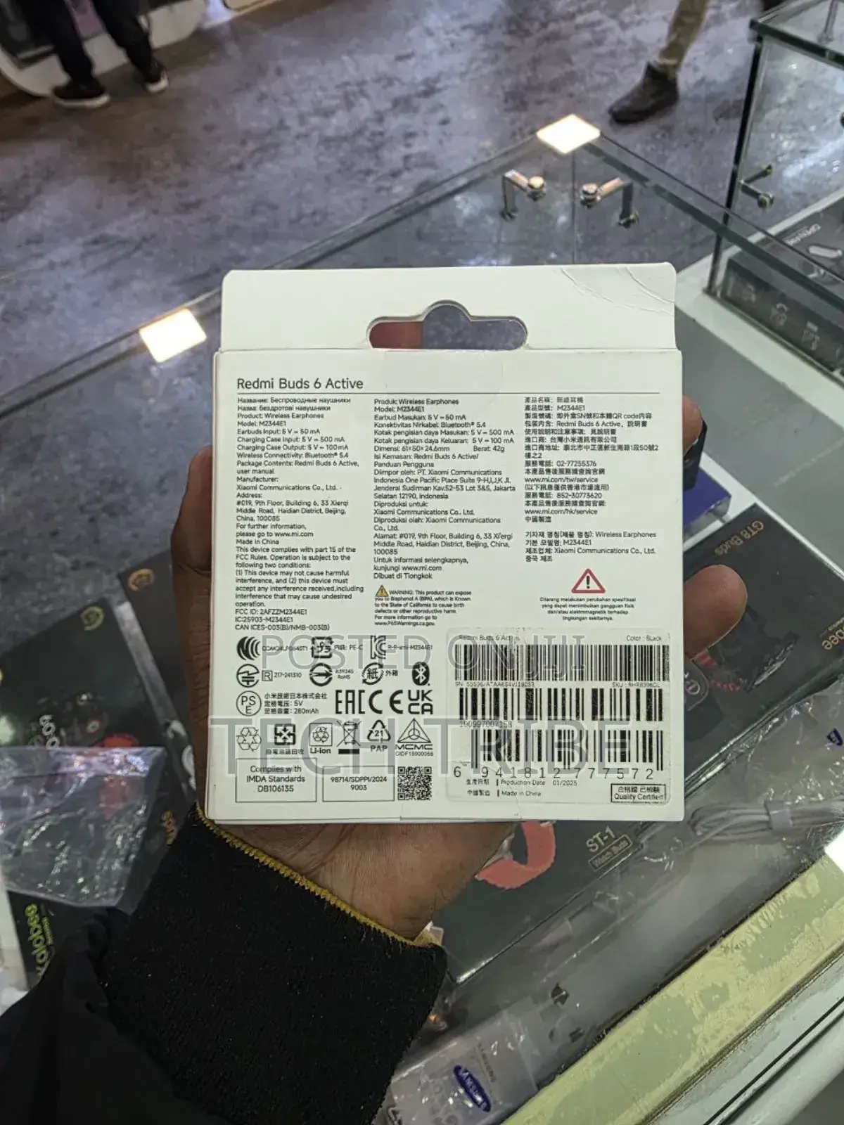 Redmi Buds 6 Active Original With Up to 30 Hours of Total Battery Life