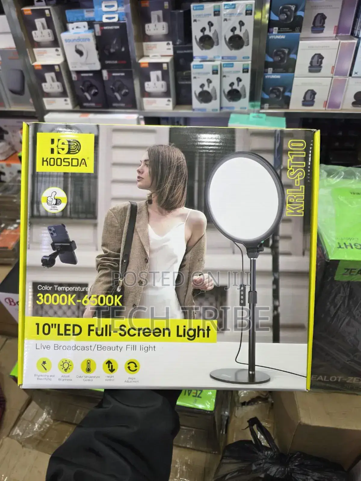 Koosda KRL-St10 10" Full-Screen Light - Master Your Live Streams.