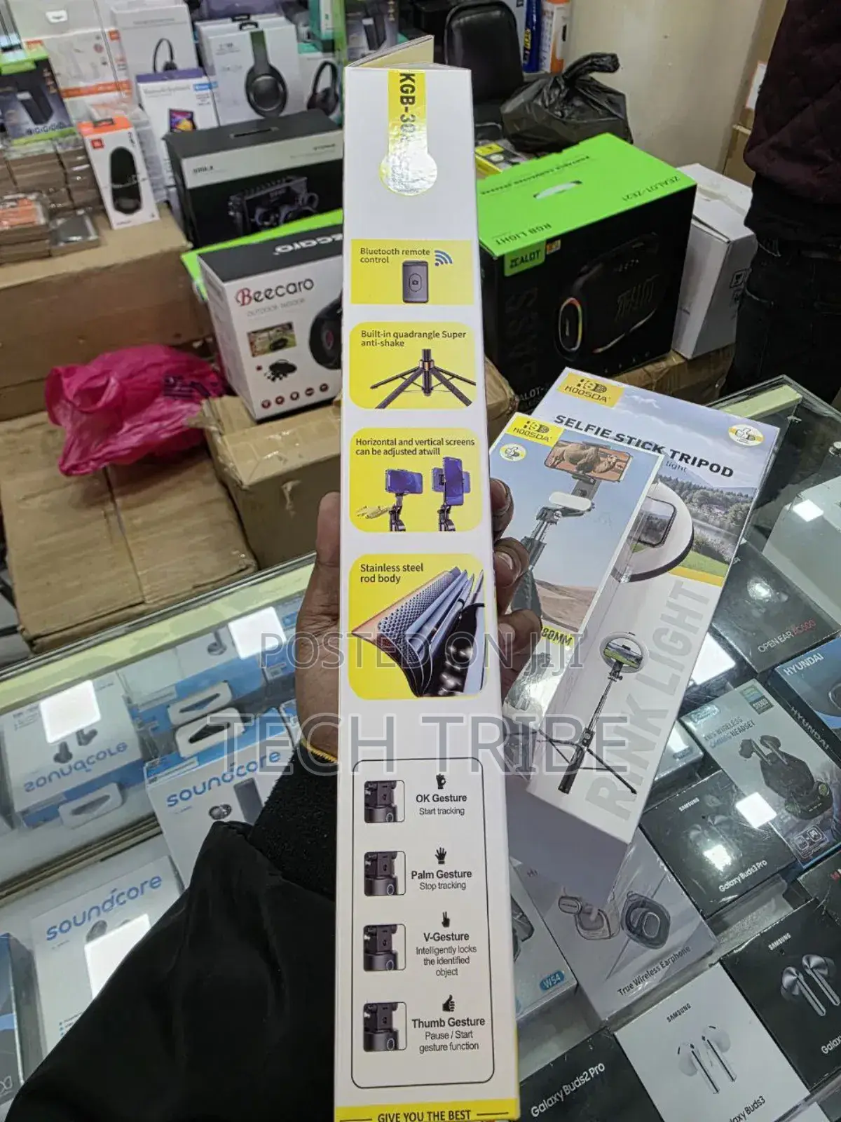 Koosda KGB-302 Smart Follow Selfie Stick Built-in Ai Chip 1.8m