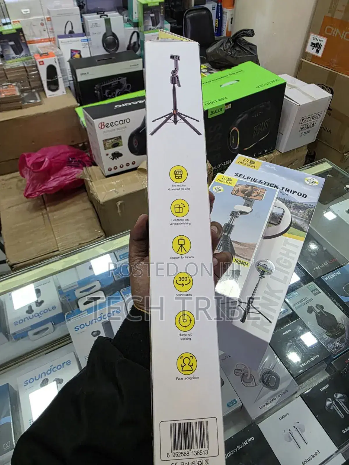 Koosda KGB-302 Smart Follow Selfie Stick Built-in Ai Chip 1.8m