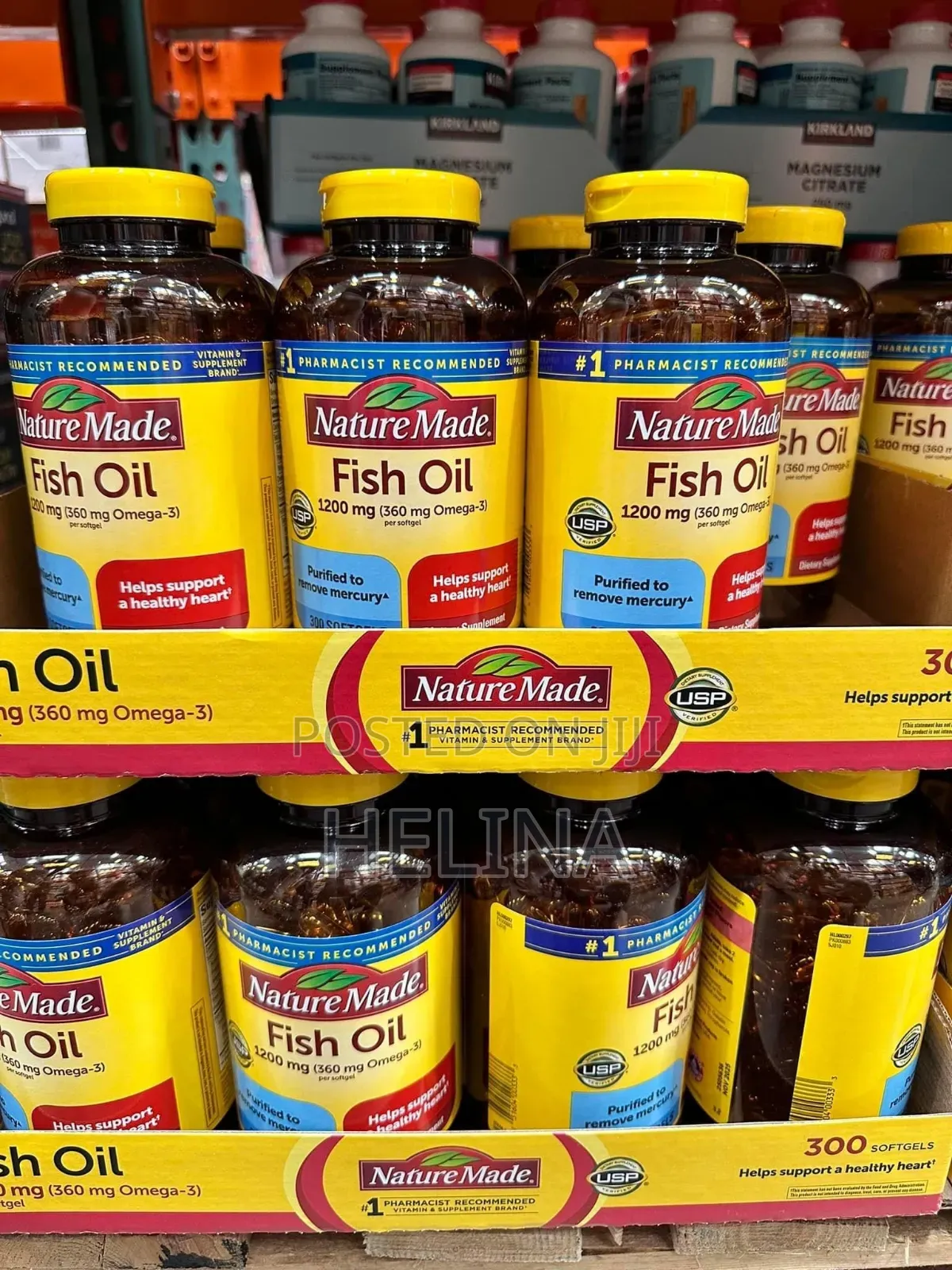 Omega-3 Fish Oil 1200 Mg 300 Softgels Direct From Usa