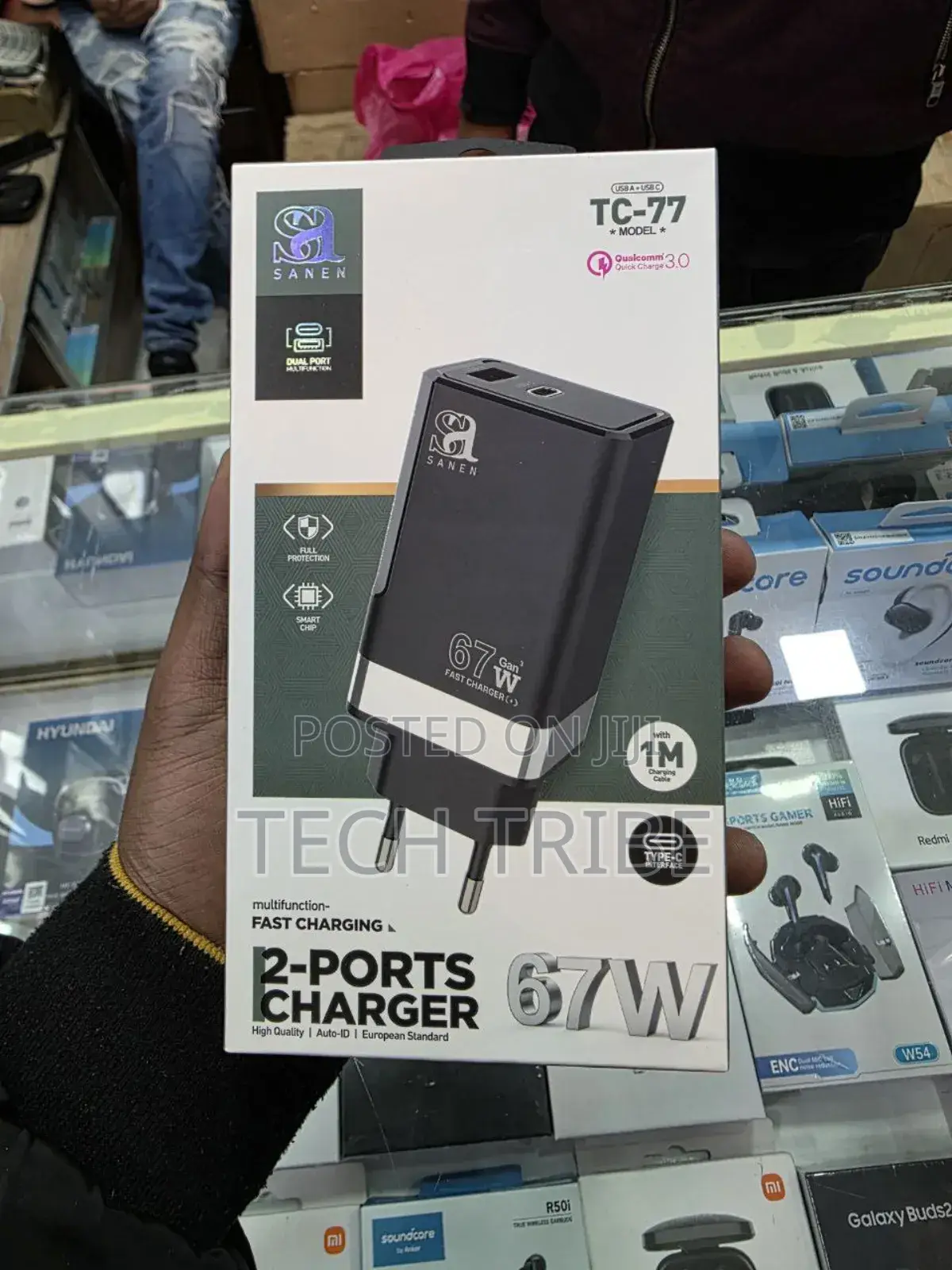 Sanen Tc-077 67w Fast Charger - Your Multi-Device Power Solution!