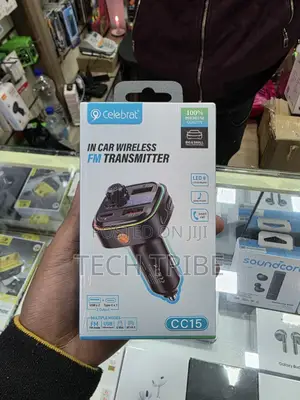 Photo - Celebrat Cc15 in Car Wireless Fm Transmitter Ultimate Audio Charging