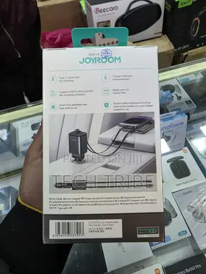 Joyroom 50w 4-in-1 Retractable Car Charger the Ultimate Charging Solu.