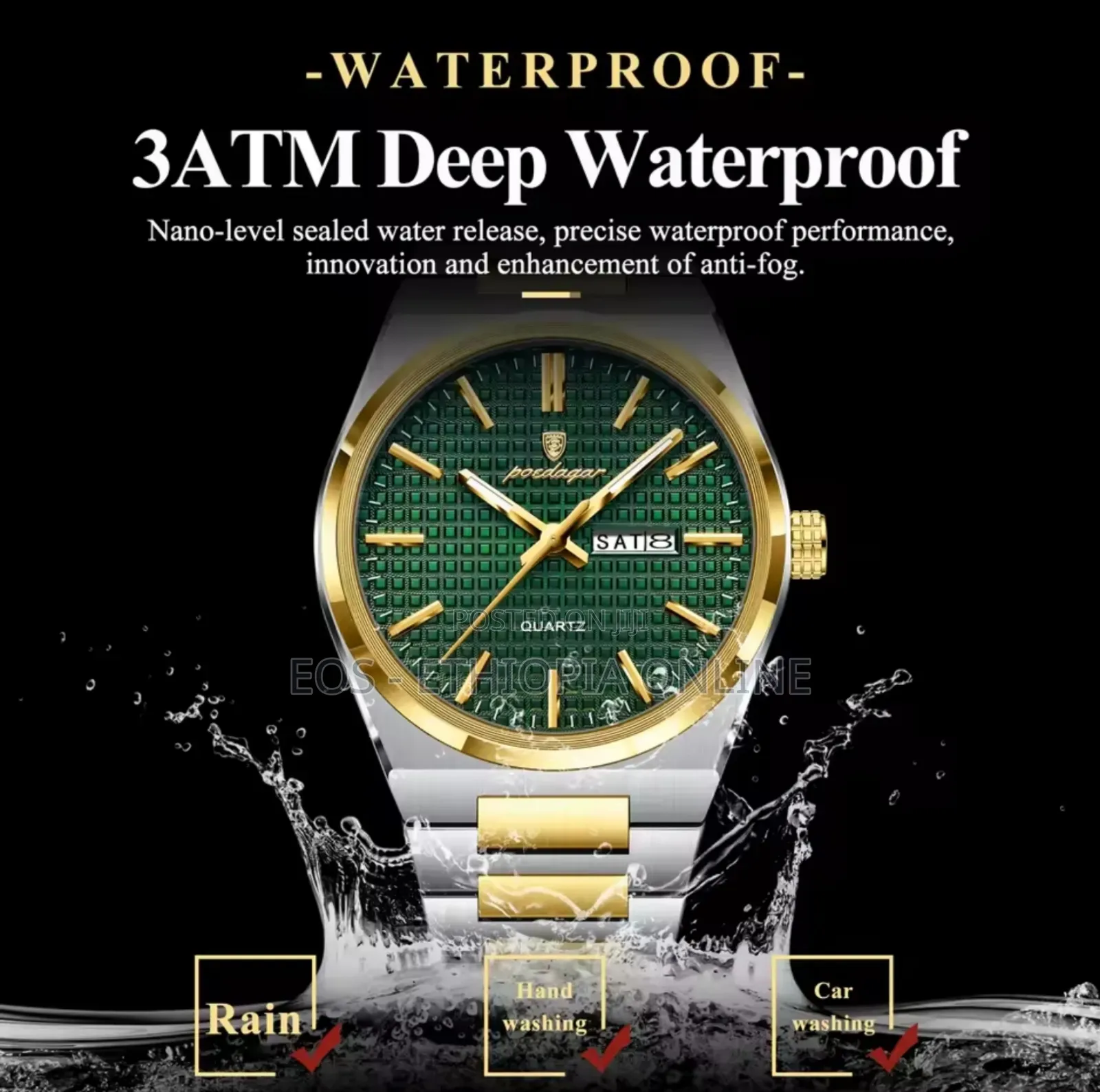 Poedagar Elegant Casual Men's Watch [Preorder]