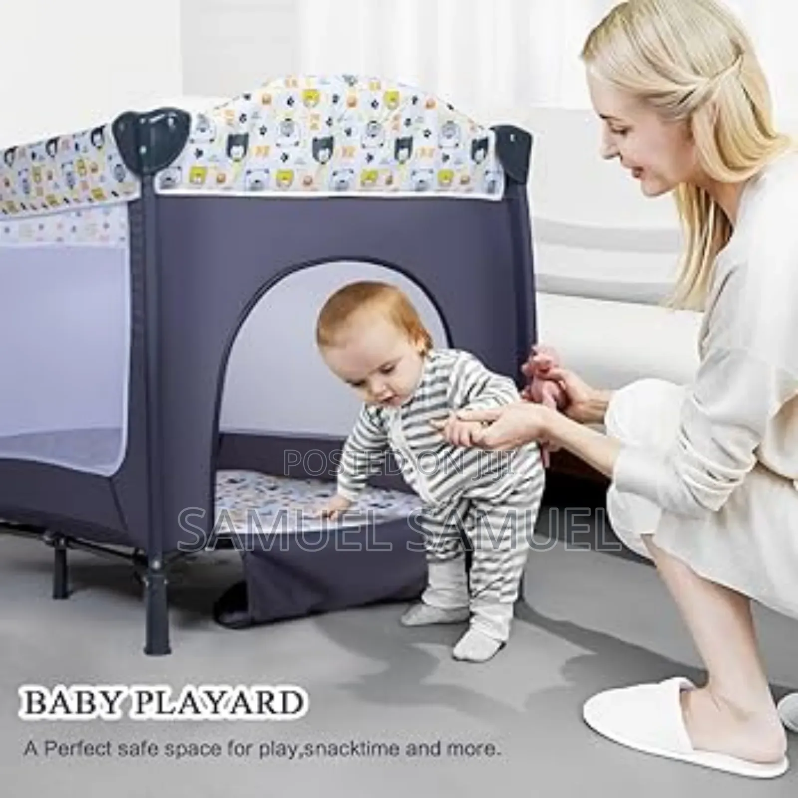 የህፃናት አልጋ እና መጫወቻ