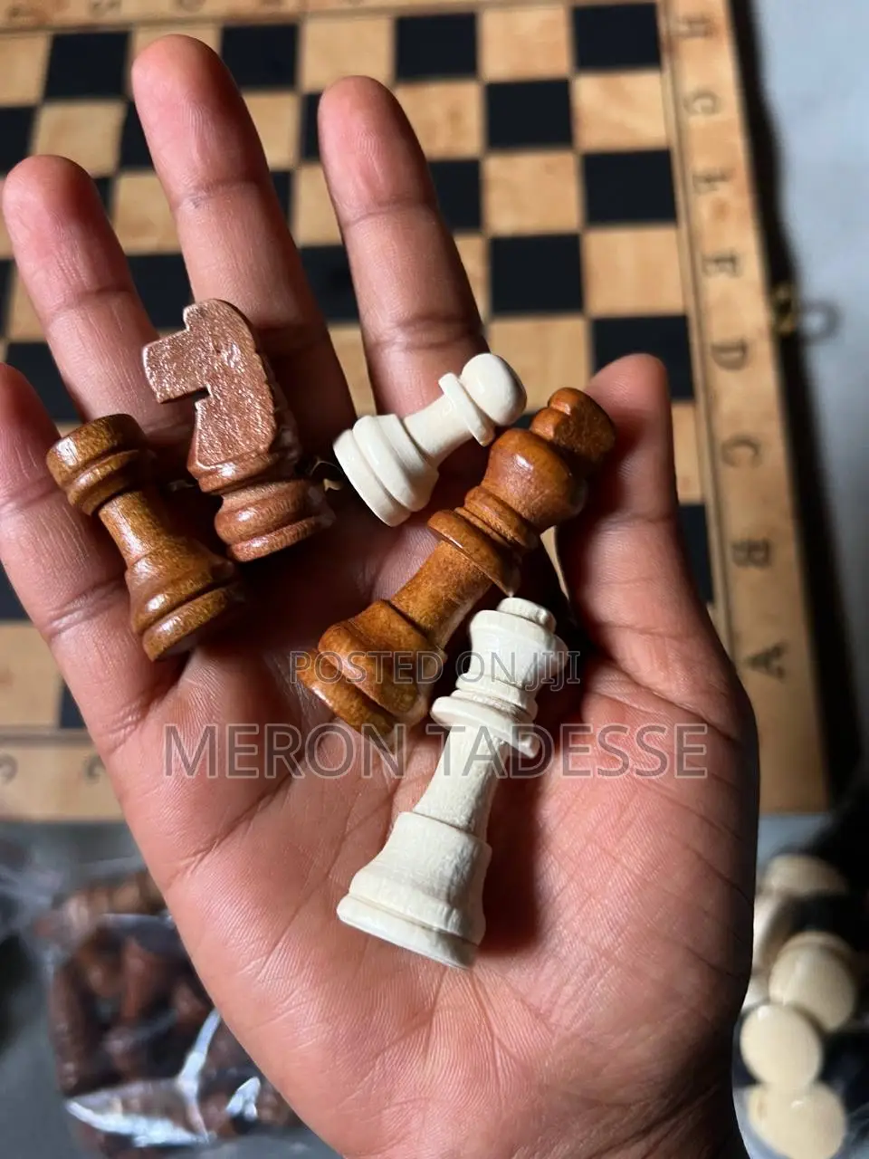 3in1 Wooden Game Set | [Chess+ Checkers ] | 3በ1 ጨዋታ [ ቼዝ + ዳማ ]